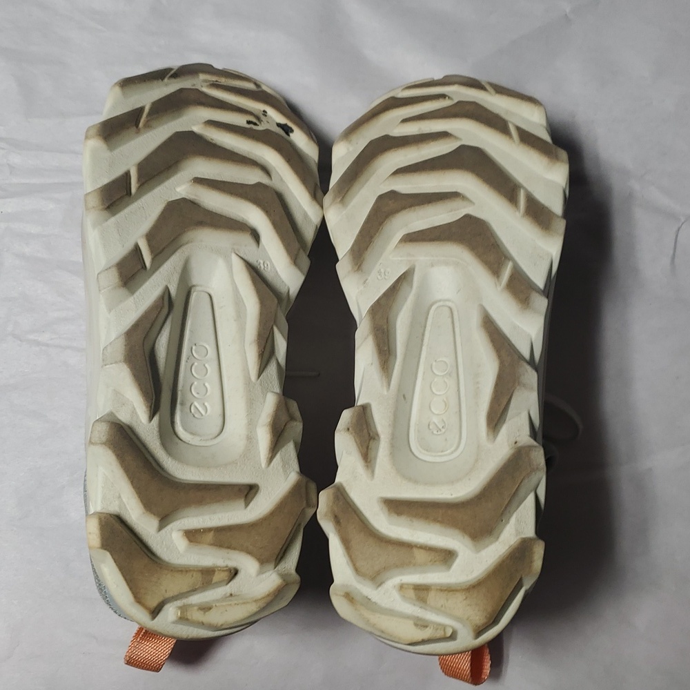 Ecco Womens MX Low Shoes Size 8-8 1/2 White/Eggshell Blue - Picture 14 of 16